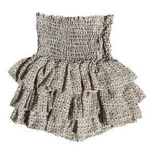 Misa Los Angeles Womens Size Small Floral Tiered Ruffle Carli Skort